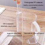 Kitchen Grease Trap Soup Kettle With Strainer Grease Separator Kettle Filter Cup, 1500ml