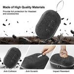 JYS-MQ018 For Apple Vision Pro / Meta Quest 3 VR Glasses Storage Bag Anti-fall and Anti-scrape Portable Bag, Black, Grey