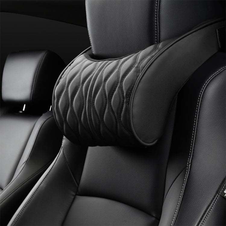 Car Seat Memory Foam Support Cushion, Black Headrest