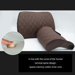 Car Seat Memory Foam Support Cushion, Black Headrest