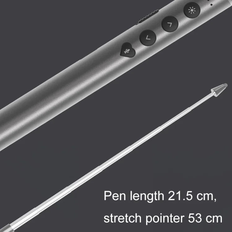 Conference Teaching Page Turning Pen Electronic Telescopic Pointer Laser Pointer PPT Wireless Presenter, Telescopic Laser Pointer