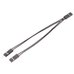 3pcs DuPont Terminal Wire DuPont 2.54 Connection Cable 2Pin 1 To 2 Wire One Female To Two Males, 10cm
