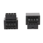 Motherboard CPU 8Pin Power Steering Connector Interface Steering Header 90 Degree Adaptor, Positive Bend A Type, Reverse Curve B Type