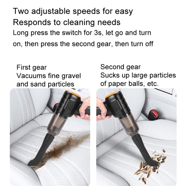 Car Vacuum Cleaner Large Suction Power Wireless Pump Inflatable Blower Handheld Small Vacuum Cleaner, Brush 200W+2 Filters+Storage Bag (Black), Brush 200W+3 Filters+Air Bag (Black), Brushless 260W+2 Filters+Storage Bag (Black)                          ...