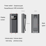 Q25 Intelligent Voice Recorder With Screen HD Noise Canceling Back Clip Voice Reporter, 4GB, 8GB, 16GB, 32GB
