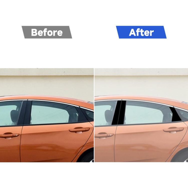 For 2016-2019 Honda Civic 6pcs /Set Universal B-Pillar Decorative Sticker For Left And Right Drive