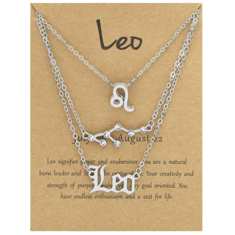 3 In 1 12 Zodiac Signs Necklace Set Retro Alphabet Symbols With Diamonds Jewelry Set, Scorpion Golden, Sagittarius Golden, Capricorn Golden, Taurus Golden, Pisces Golden, Leo Golden, Libra Golden, Cancer Golden, Aquarius Golden, Virgo Golden, Aries Gol...