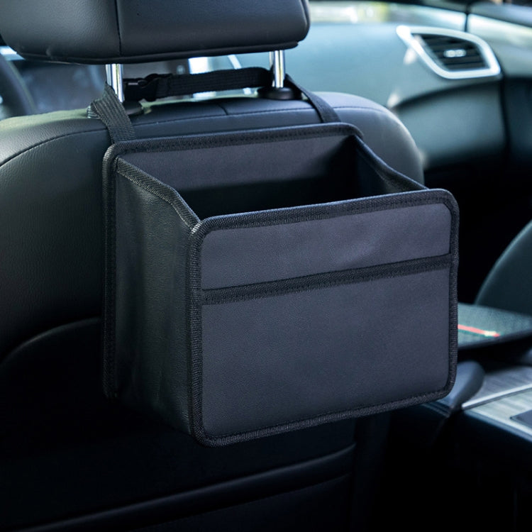 Car Hanging Garbage Bag Multifunctional Folding Storage Box, H611 Woven Pattern, H613 Litchi Pattern, H615 Oxford Cloth