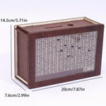 Wooden Money Box Piggy Bank With Counter Home Library Decoration, Light Brown 1000 Euros, Light Brown 2000 Euros, Light Brown 3000 Euros, Light Brown 5000 Euros, Light Brown 10,000 Euros, Dark Brown 1000 Euros, Dark Brown 2000 Euros, Dark Brown 3000 Eu...
