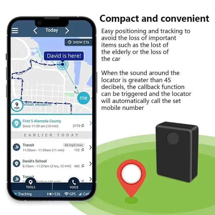 2G Callback Locator Anti-Theft Voice-Activated Sensor Alarm, N9 EU