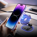 Magnetic Folding Car Phone Holder Rotatable Dashboard Stick-On Navigation Stand, D50-1