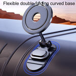Magnetic Folding Car Phone Holder Rotatable Dashboard Stick-On Navigation Stand, D50-1