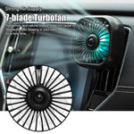 F11 Car USB Colorful Gradient Light Cooling Fan Automotive Interior, Black, Khaki