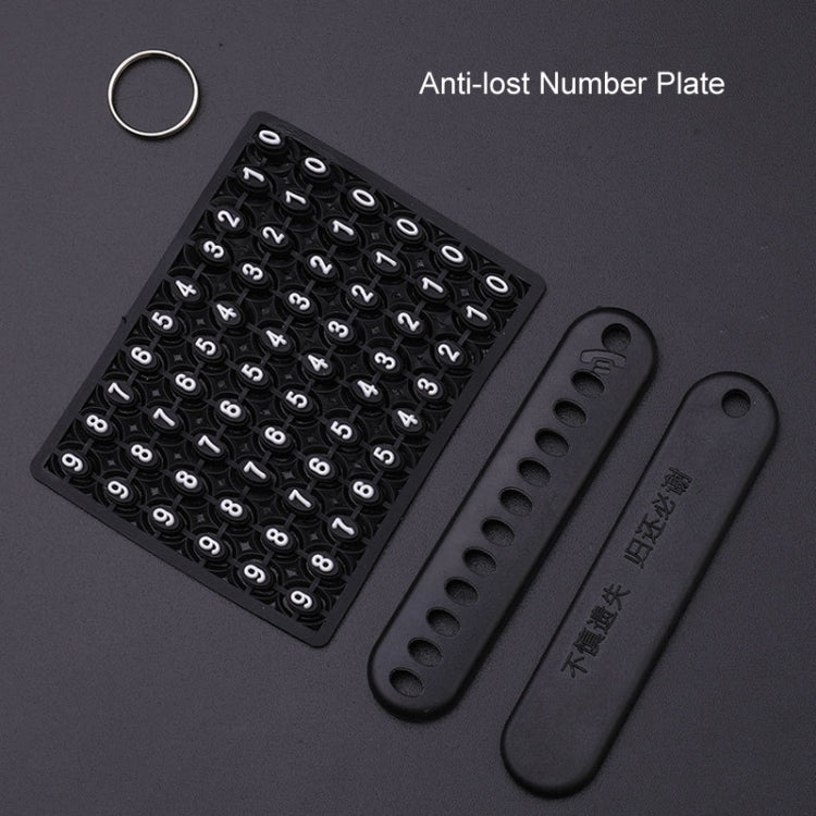 For Great Wall Haval Car Key Cover Multifunctional Keychain Anti-Lost Number Plate, A, B, C, D, E, F