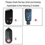 For Fiat Car Key Cover Multifunctional Keychain Anti-Lost Number Plate, A, B, C