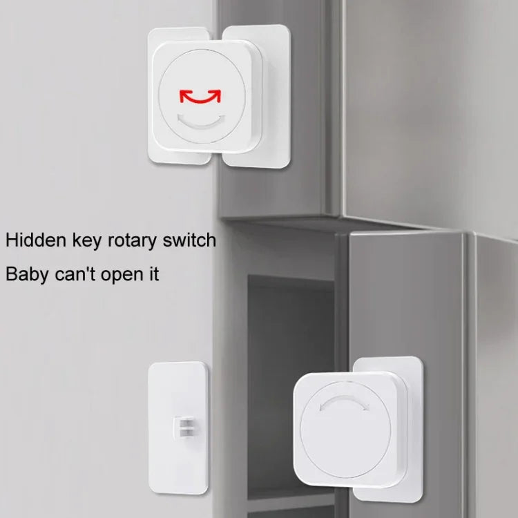 Multifunctional Baby Anti-pinch Door Latch Drawer Refrigerator Child Safety Lock, Refrigerator Lock