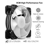 COOLMOON Frost Double Copper Tube CPU Fan Desktop PC Illuminated Silent AMD Air-Cooled Cooler, P2 Magic Moon Edition Single Fan, P22 Magic Moon Edition Double Fan, P2 Streamline Edition Single Fan, P22 Streamline Edition Double Fan