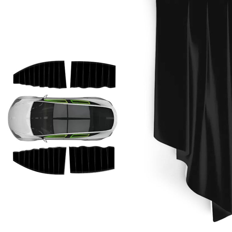 Car Side Window Privacy Sun Protection Curtain, For Tesla Model Y 4pcs White, For Tesla Model Y 4pcs Black, For Tesla Model 3 4pcs White, For Tesla Model 3 4pcs Black