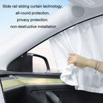 Car Side Window Privacy Sun Protection Curtain, For Tesla Model Y 4pcs White, For Tesla Model Y 4pcs Black, For Tesla Model 3 4pcs White, For Tesla Model 3 4pcs Black