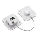 Child Safety Lock No Hole Window Limiter Refrigerator Drawer Cabinet Combination Lock, 3-bit Black, 3-bit White, 2-bit Black, 2-bit White, 2-bit Gray