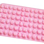 66 Grids Fruit Silicone Fudge Molds Mini Candy Molds, 66 Grids Fruit