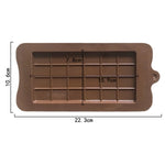 Full Plate Silicone Chocolate Block Mould High Temperature Resistant Baking DIY Mold, Full Plate Chocolate