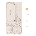 Gear Triple Action Physics Experiment Variable Speed Transmission Material Kit Kids Puzzle Toy, Gear Triple Action