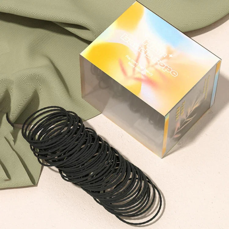 Allsmile 50pcs /Box Rubber Band Hair Circle Headband Girls Hair Tie Headwear