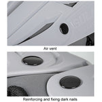 SULAITE Motorcycle Outdoor Riding Breathable Protective Equipment, 2pcs /Set Knee Pads Gray, 2pcs /Set Elbow Pads Gray