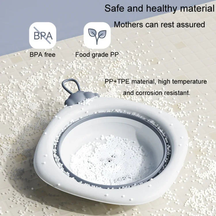Children Folding Washbasin Newborn Baby Portable Thickened Plastic Wash Basin