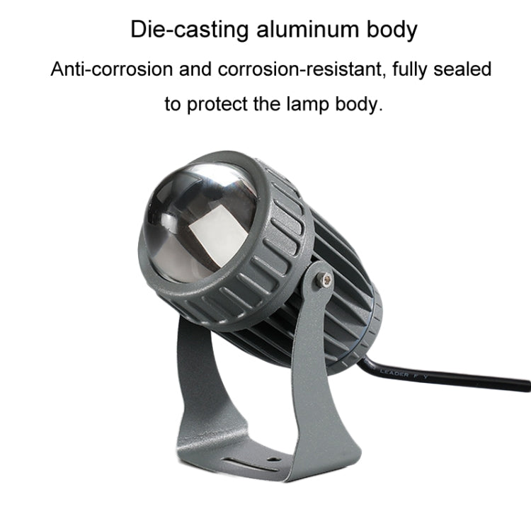 10W One Beam LED Spotlight Outdoor Waterproof Lighting Pillar Wall Light Remote Landscape Lamp, Choose 1 of 3 Colors, Choose 1 of 5 Colors
