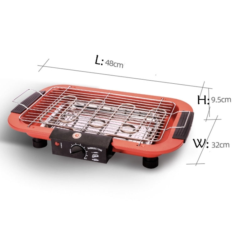 1800W Electric Grill Home BBQ Grill, UK Plug, UK Plug Red, UK Plug Black