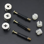 3 In 1 Screw Connector Furniture Link Fixer Closet Eccentric Wheel Nut Connection Fastener, 10pcs 40mm, 10pcs 35mm