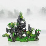 Resin Aquarium Fish Tank Landscaping Simulation Wigwam Decoration