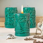 Christmas Aromatherapy Candle Cylinder DIY Silicone Mold, ZL-845, ZL-846, ZL-849, ZL-850