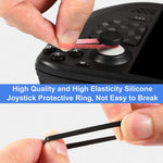 12pairs Silicone Joystick Protectors For Steam Deck / PS4 / PS5 / Switch / Xbox, 12pairs Mixed Color