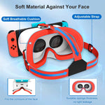 DEVASO Compatible With Switch / Switch OLED Gaming Console VR Glasses, 1127225