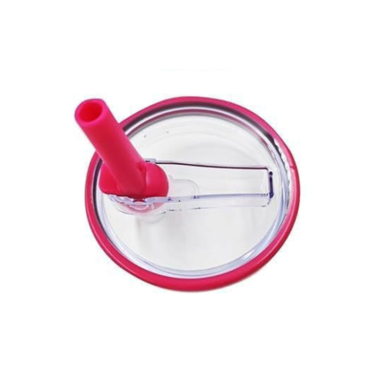 For Stanley 40oz Adventure Quencher Transparent Straw Lid Replacement Parts, Rose Red, 4pcs /Set White