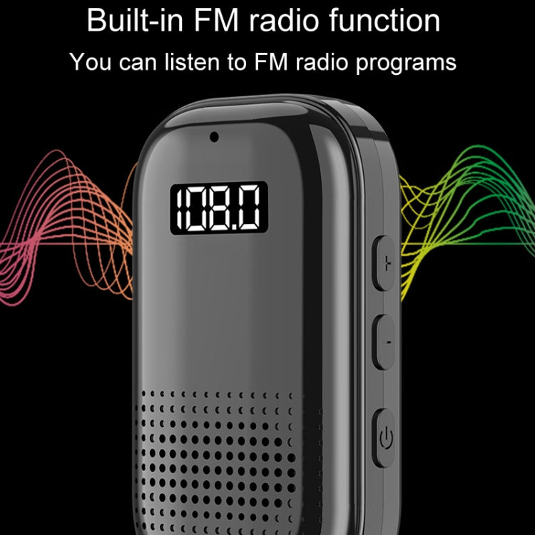 Multifunctional Clip-On Bluetooth Audio Receiver Plug In FM Radio