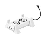 For XBOX Series S Console Base Cooling Fan Built-in LED Light Strip, Base Cooling Fan Black, Base Cooling Fan White