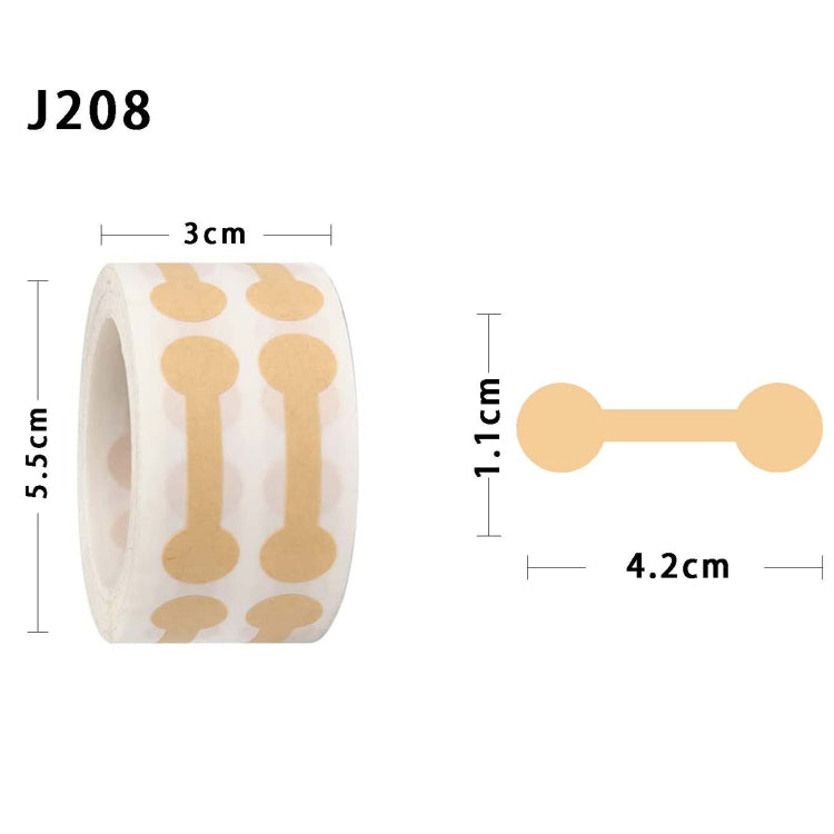 2pcs Jewelry Price Decoration Natural Kraft Paper Stickers, J208, J209
