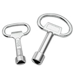 5pcs Water Valve Chassis Triangular Key Wrench, Large, Small