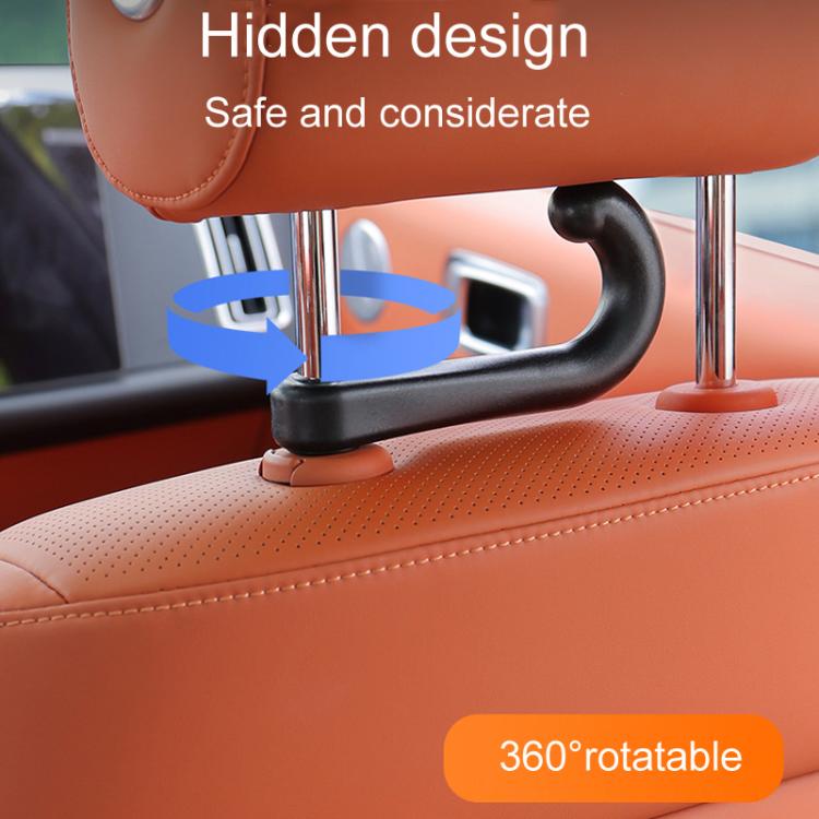 1pair Car Rear Seat Concealed Hook