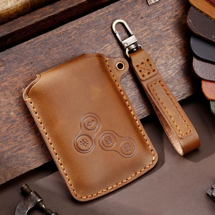 Hallmo For Renault Car Key Protective Cover Key Storage Bag, C185 Blue, C185 Brown, C185 Black, C199 Brown, C199 Blue, C199 Black