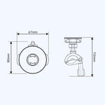 Bicycle Motorcycle Snap-On Mobile Phone Holder With Magnetic Ring