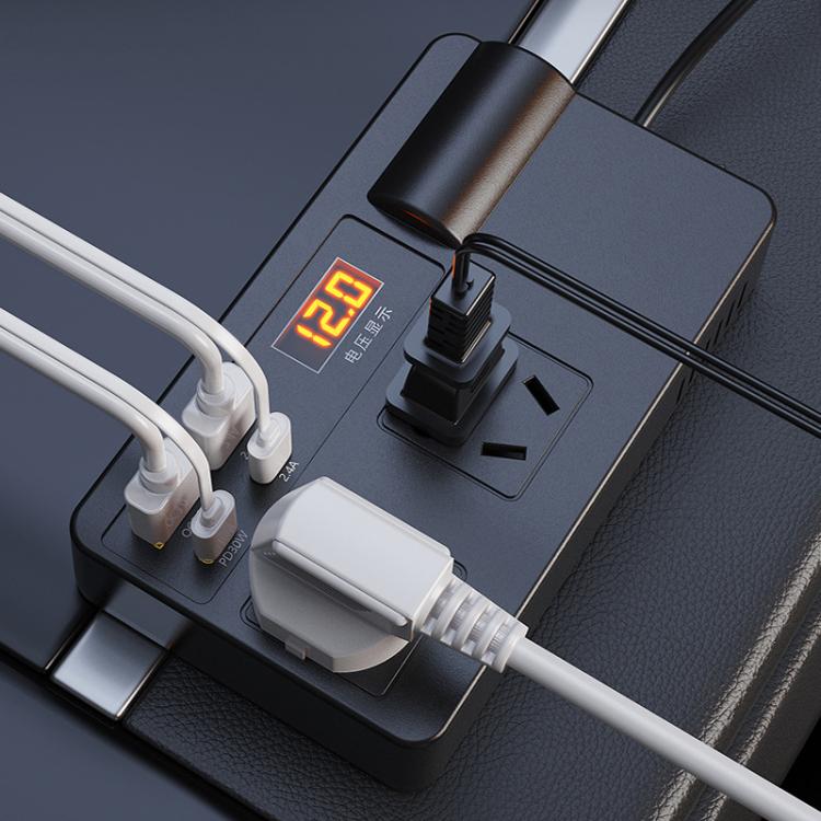 12V24V To 220V Car Multi-Function Inverter Socket Fast Charger