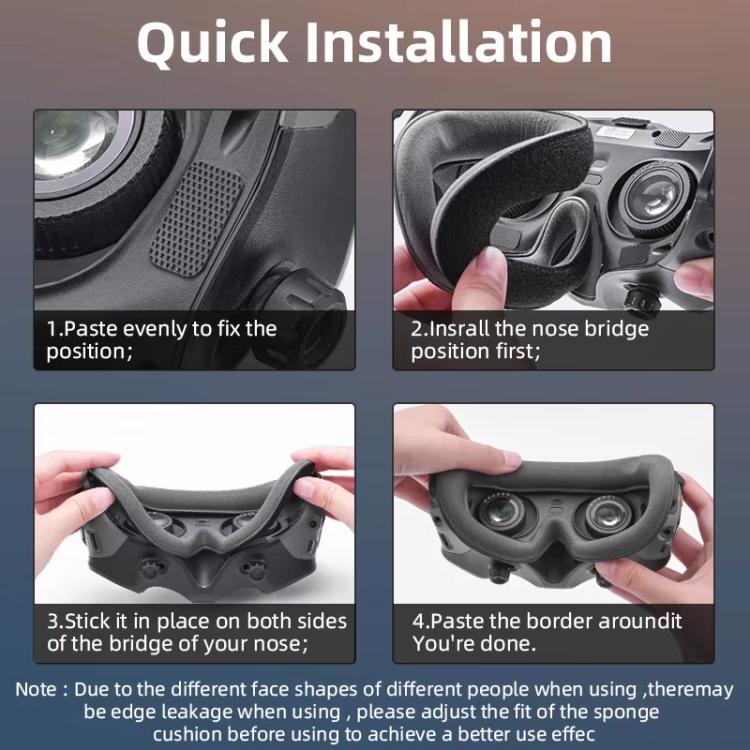 For DJI Avata Goggles 2 BRDRC Flying Glasses Protector Eyecups, For DJI Avata Goggles 2