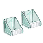 2pcs  /Pack Wall-mounted Shower Gel Shampoo Holder with Adjustable Hole Distance