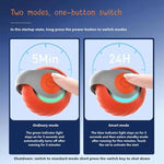Smart Self Rolling Ball Interactive Cat Toys USB Rechargeable Cat Ball Two Speed Adjustment, TUTU Blue, TUTU Orange