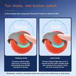 Smart Self Rolling Ball Interactive Cat Toys USB Rechargeable Cat Ball Two Speed Adjustment, TUTU Orange, TUTU Blue